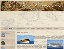 Tablet Screenshot of boat-excursions.com